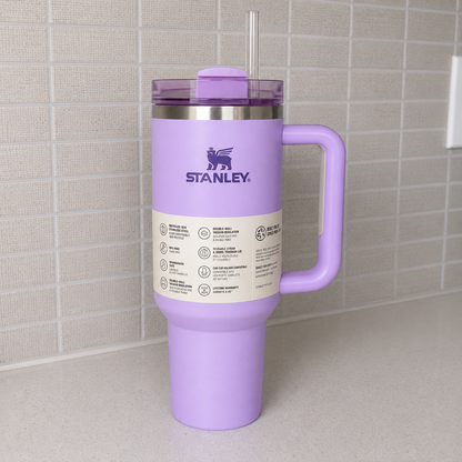 STANLEY Purple & Lavender Single Stainless Steel Solid Double Wall Vacuum Water Bottle