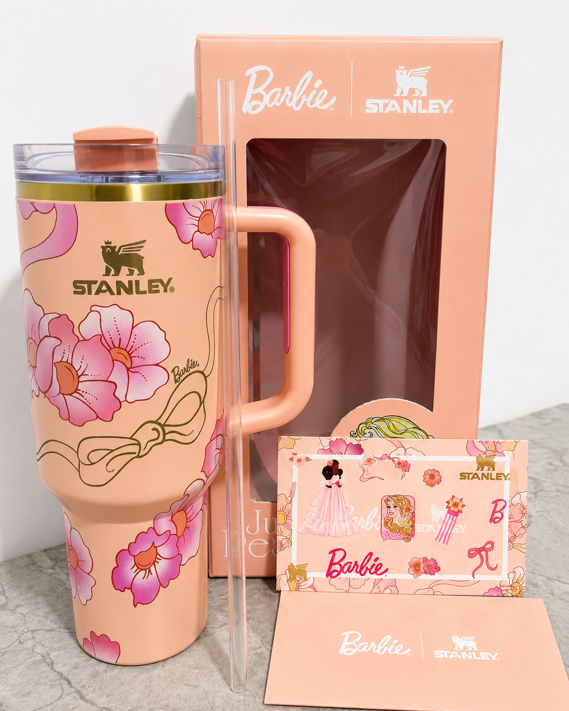 Stanley x Barbie™ ’80s Peaches ’N Cream Quencher