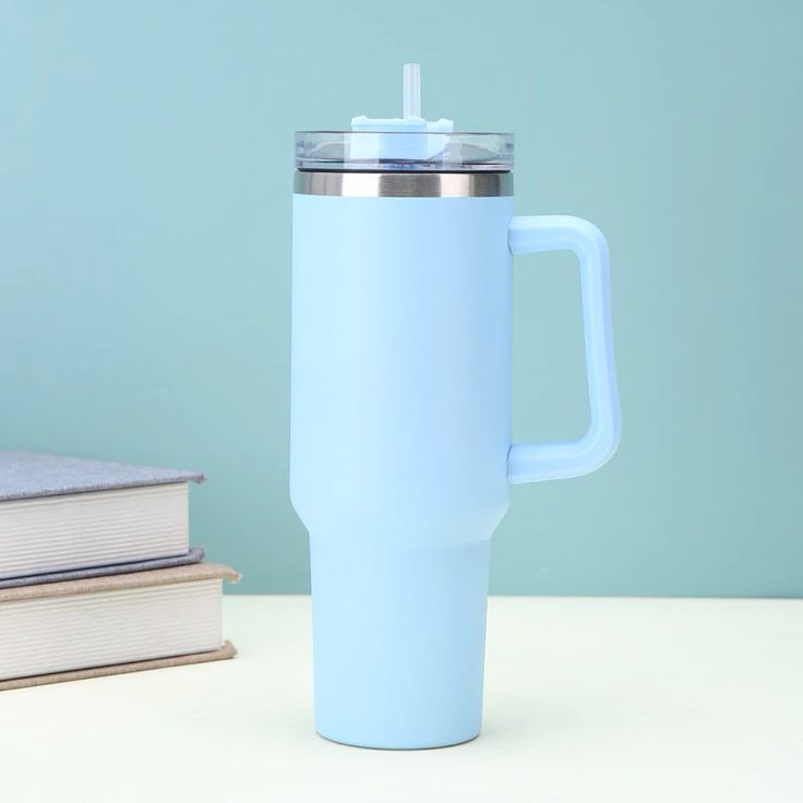 1200ML Insulated Tumbler – Keeps Drinks Ice Cold for 12 Hours ❄️-Blue