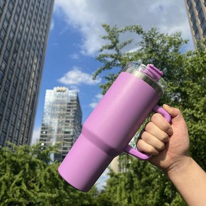 1200ML Insulated Tumbler – Keeps Drinks Ice Cold for 12 Hours ❄️-Lavender
