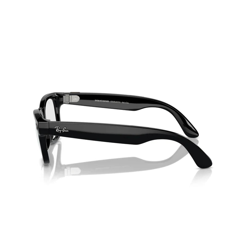 Smart Wayfarer – Shiny Black (AI-Enabled Glasses)