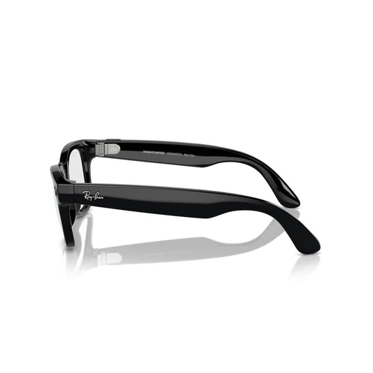 Smart Wayfarer – Shiny Black (AI-Enabled Glasses)