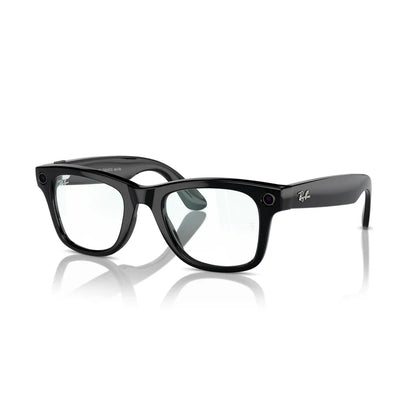 Smart Wayfarer – Shiny Black (AI-Enabled Glasses)