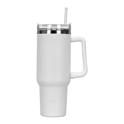 1200ML Insulated Tumbler – Keeps Drinks Ice Cold for 12 Hours ❄️-White