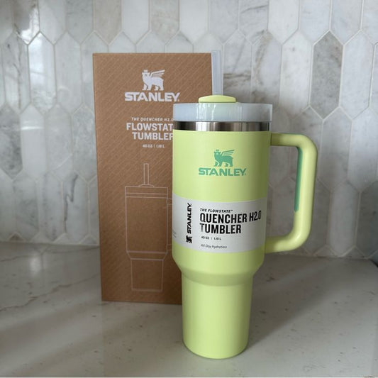 STANLEY Green Single Stainless Steel Brand Logo Double Wall Vacuum Water Bottle