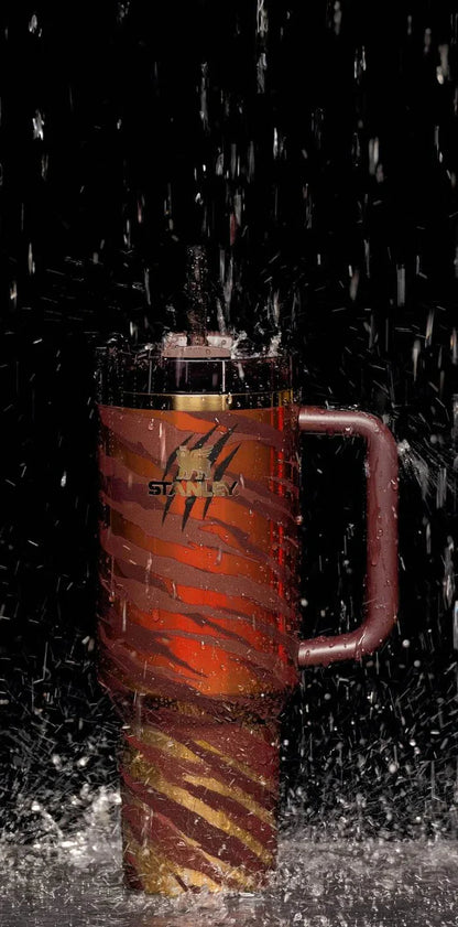 Stanley Stainless Steel Tumbler Brown Red