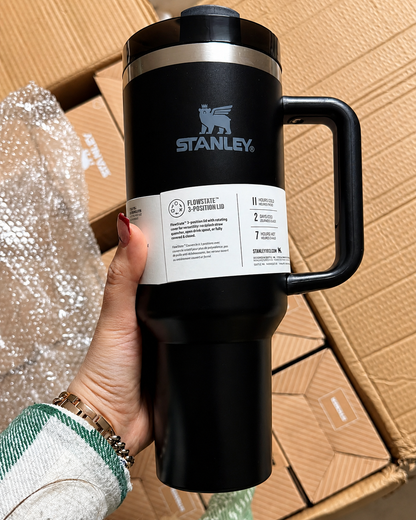 STANLEY Black Single Stainless Steel Solid Double Wall Vacuum Water Bottle