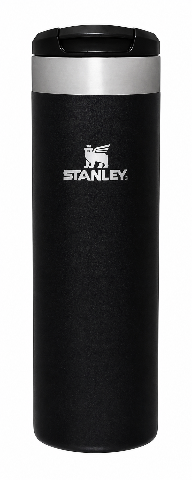 Premium Insulated Travel Coffee Mug 470 ml – Stainless Steel Vacuum Flask with Flip Lid (Black)