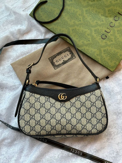 GUCCI OPHIDIA GG SLING BAG WITH BOX DUSTBAG SLINGBELT SLINGCHAIN CARD 5314