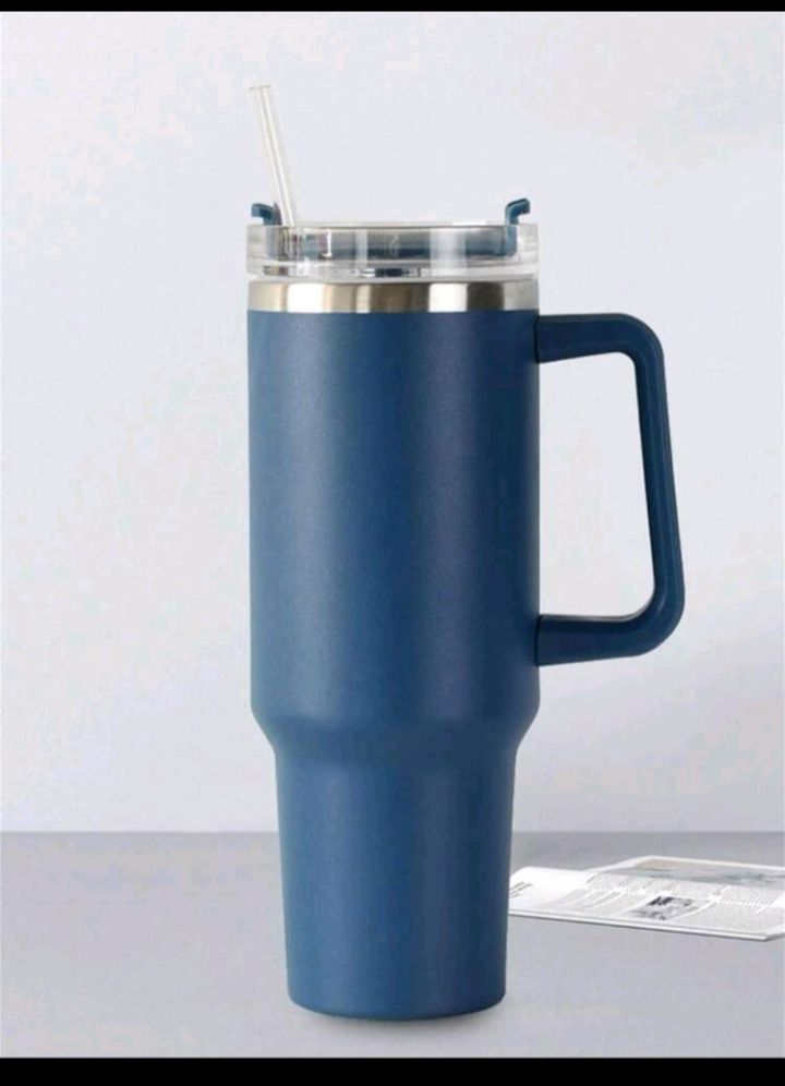 1200ML Insulated Tumbler – Keeps Drinks Ice Cold for 12 Hours ❄️-Dark Blue