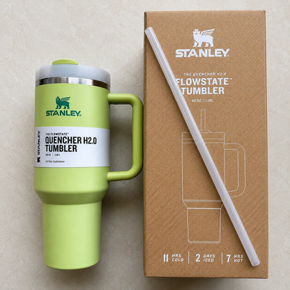 STANLEY Green Single Stainless Steel Brand Logo Double Wall Vacuum Water Bottle