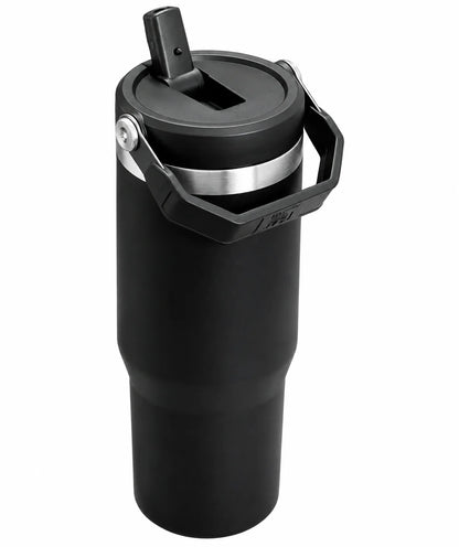 Stanley Ice-Flow Stainless Steel Tumbler with Straw – Black
