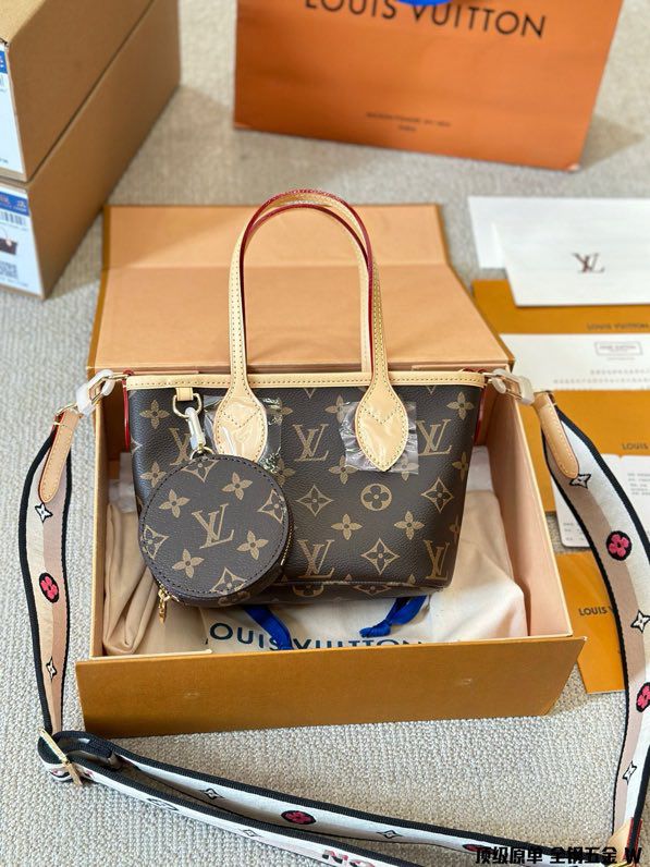 LOUIS VUITTON SMALL NEVERFULL POCHETTE EDITION WITH BOX 1009