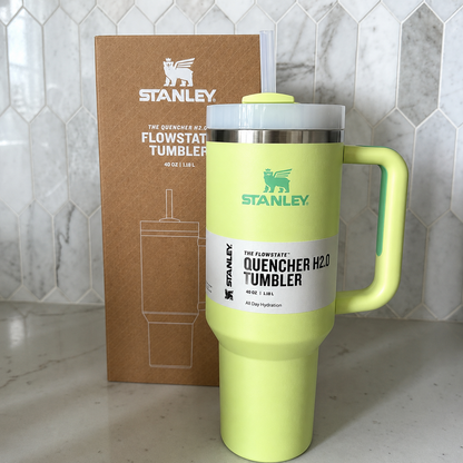 STANLEY Green Single Stainless Steel Brand Logo Double Wall Vacuum Water Bottle