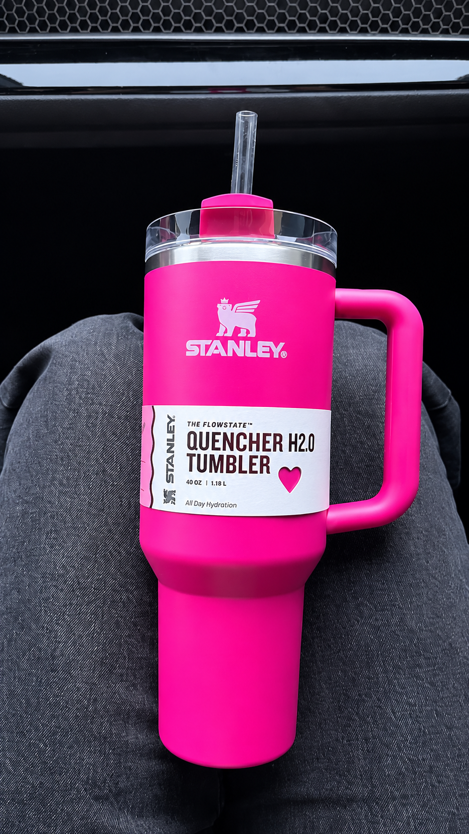 Stanley Quencher H2.0 Flow State Tumbler - Dark Pink