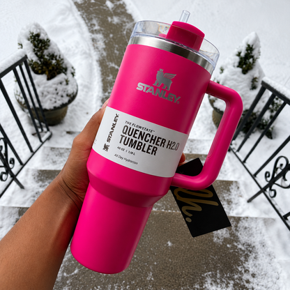 Stanley Quencher H2.0 Flow State Tumbler - Dark Pink