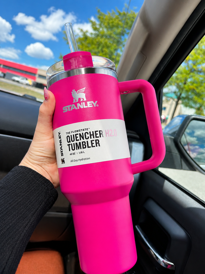 Stanley Quencher H2.0 Flow State Tumbler - Dark Pink