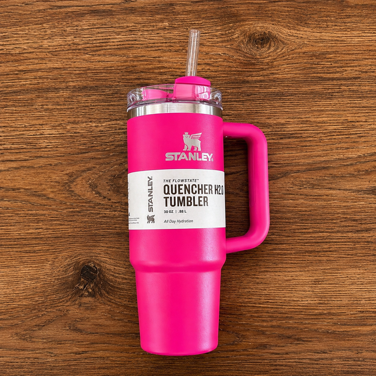 Stanley Quencher H2.0 Flow State Tumbler - Dark Pink