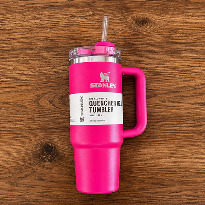 Stanley Quencher H2.0 Flow State Tumbler - Dark Pink