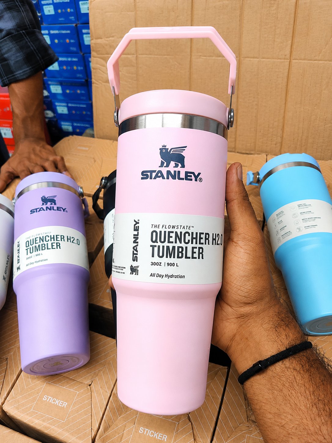 Stanley Ice-Flow Stainless Steel Tumbler with Straw – Pink