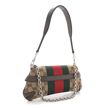 GUCCI HORSEBIT SMALL GG CANVAS SHOULDER BAG WITH MAGNETIC BOX 5315