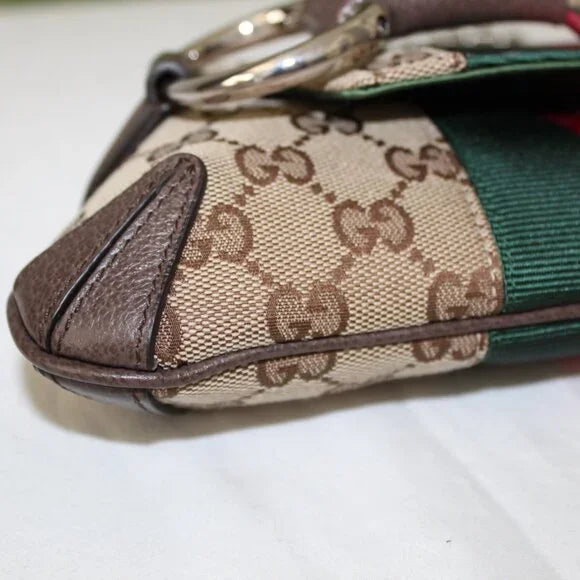 GUCCI HORSEBIT SMALL GG CANVAS SHOULDER BAG WITH MAGNETIC BOX 5315