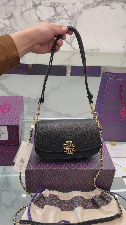 Tory t monogram jacquard shoulder bag adjustable strap with box 1355